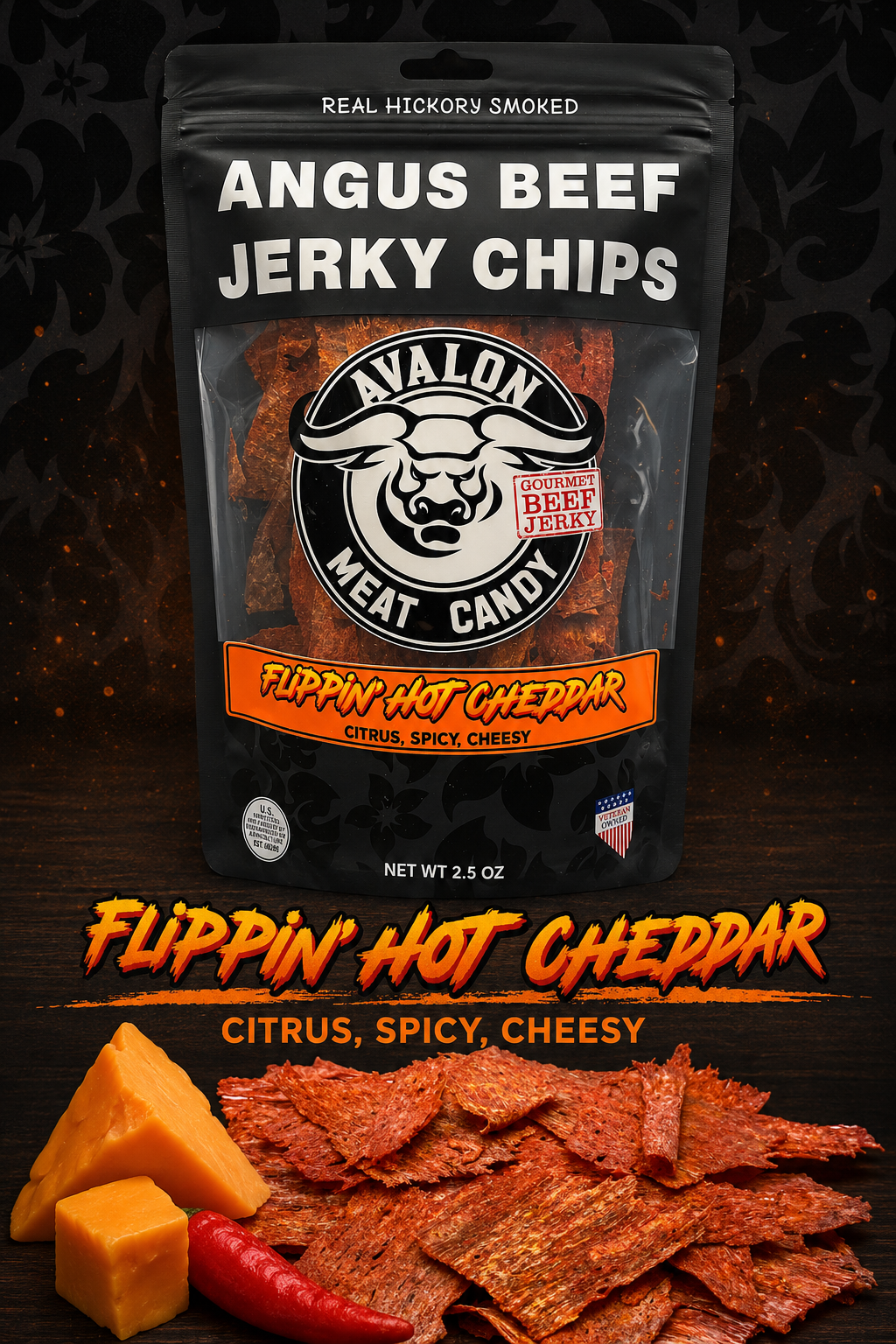 Crispy Thin Flippin Hot Cheddar