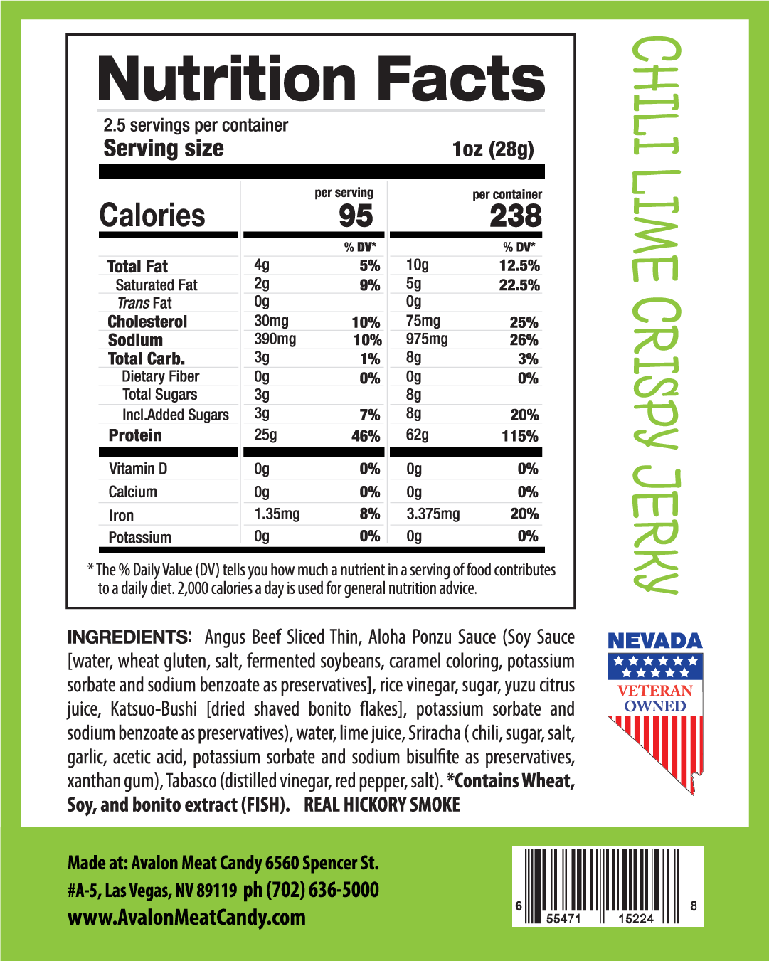 Crispy Thin Chili Lime (Two sizes available, $20 or $10)