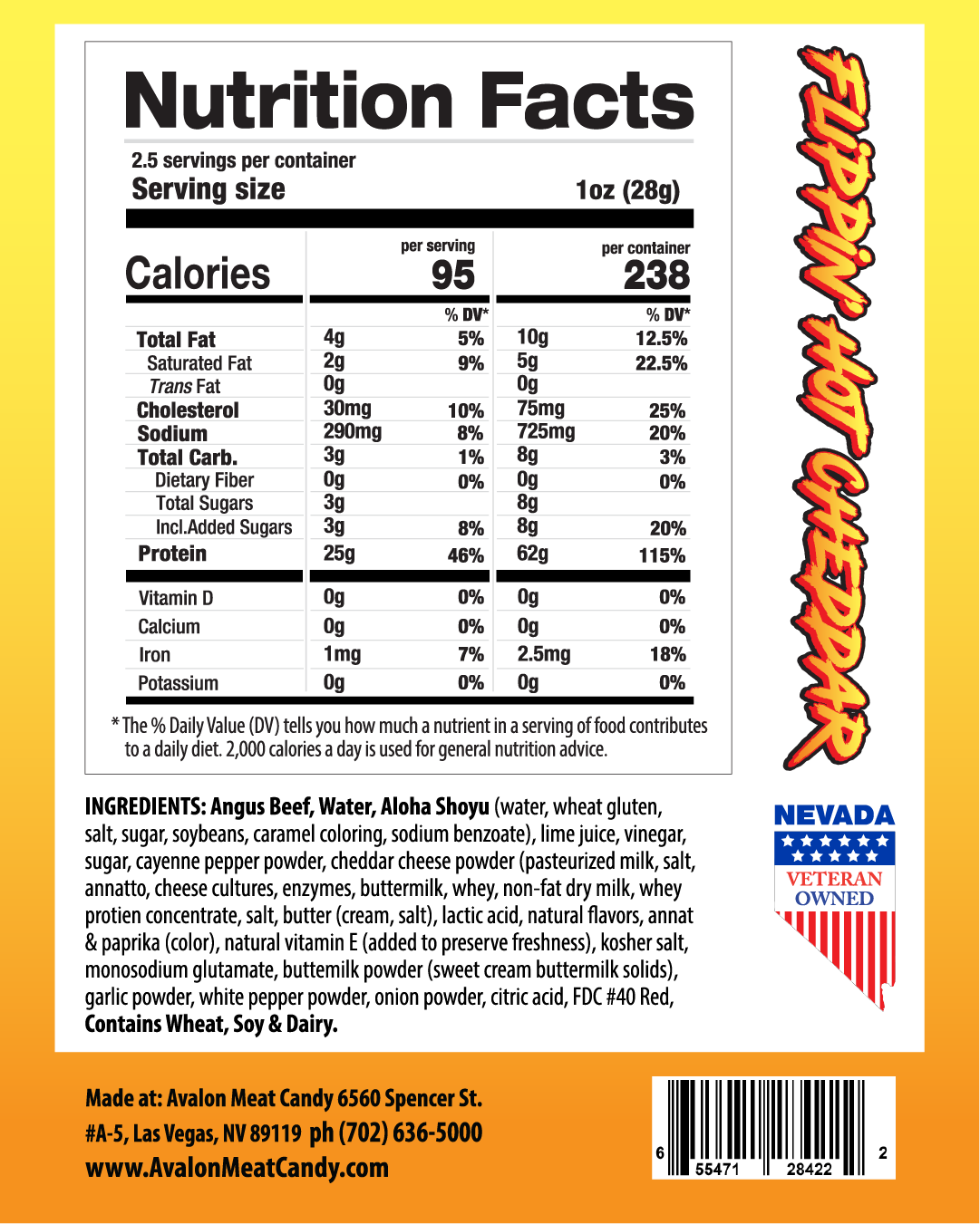 Crispy Thin Flippin Hot Cheddar (Two sizes available, $20 or $10)