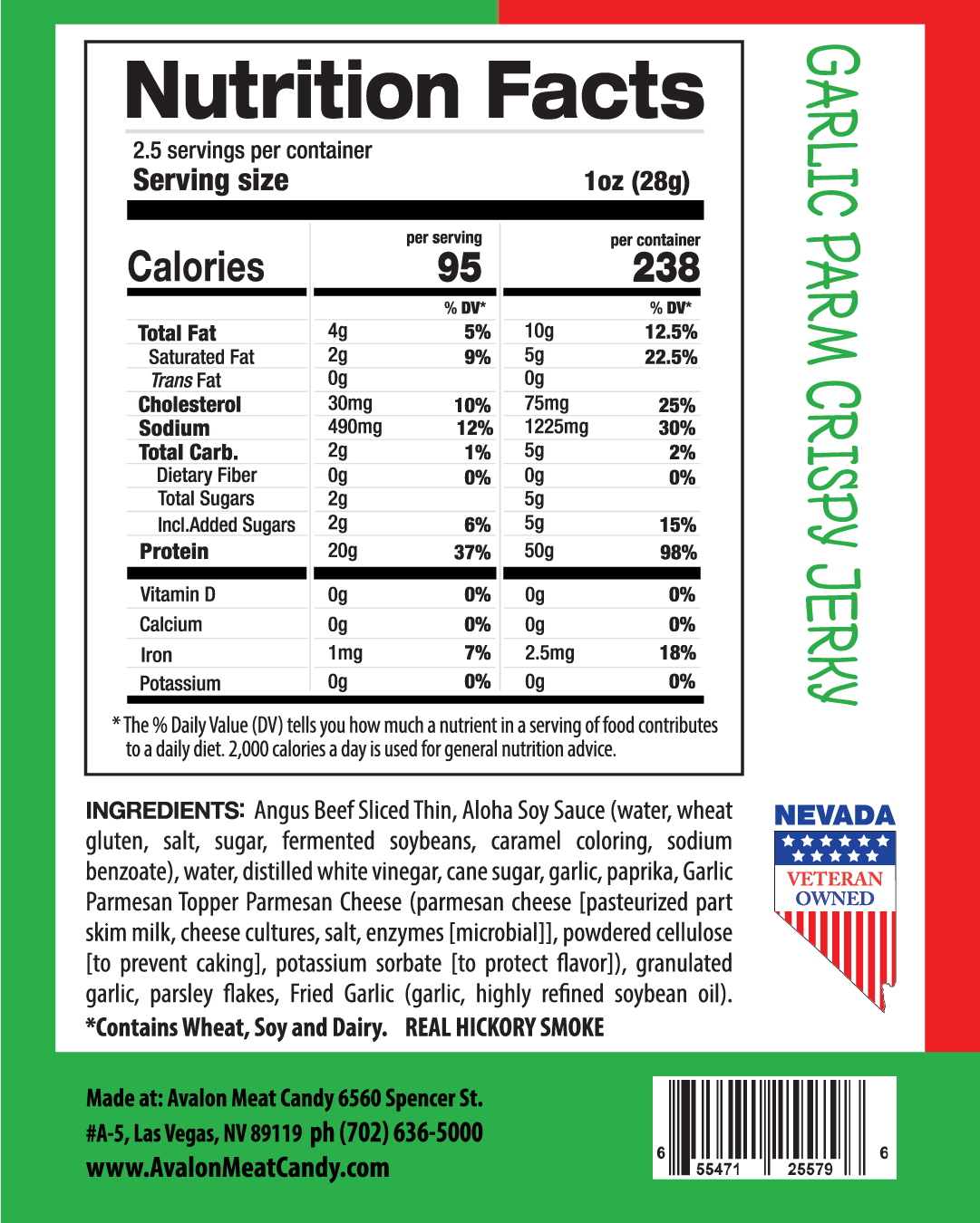 Crispy Thin Garlic Parm (Two sizes available, $20 or $10)